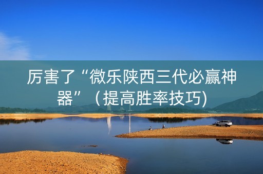 厉害了“微乐陕西三代必赢神器”（提高胜率技巧)
