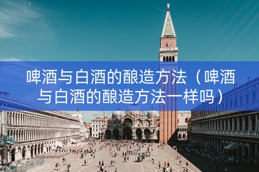啤酒与白酒的酿造方法（啤酒与白酒的酿造方法一样吗）