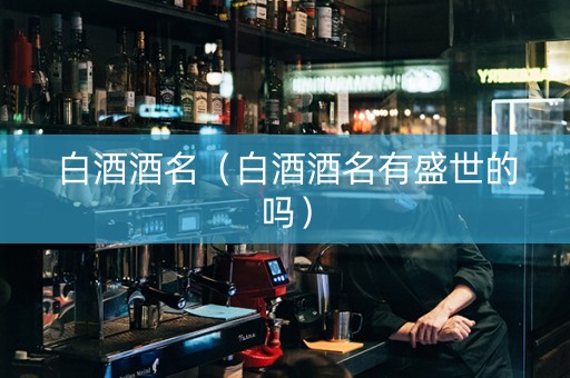 白酒酒名（白酒酒名有盛世的吗）