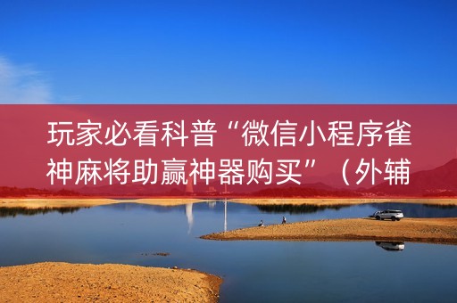 玩家必看科普“微信小程序雀神麻将助赢神器购买”（外辅工具)