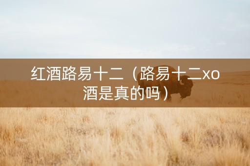 红酒路易十二（路易十二xo酒是真的吗）