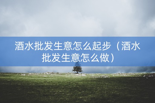 酒水批发生意怎么起步（酒水批发生意怎么做）