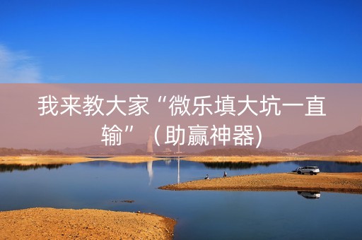 我来教大家“微乐填大坑一直输”（助赢神器)