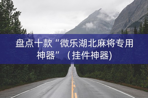 盘点十款“微乐湖北麻将专用神器”（挂件神器)