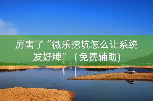 厉害了“微乐挖坑怎么让系统发好牌”（免费辅助)