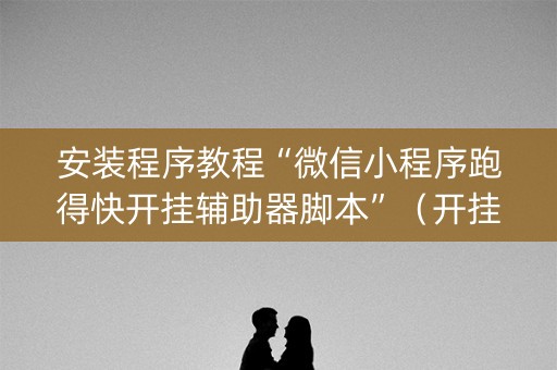 安装程序教程“微信小程序跑得快开挂辅助器脚本”（开挂辅助器插件)