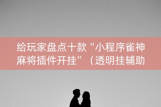 给玩家盘点十款“小程序雀神麻将插件开挂”（透明挂辅助器)