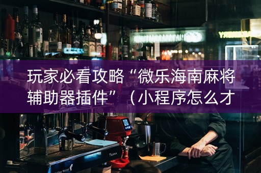 玩家必看攻略“微乐海南麻将辅助器插件”（小程序怎么才会赢)