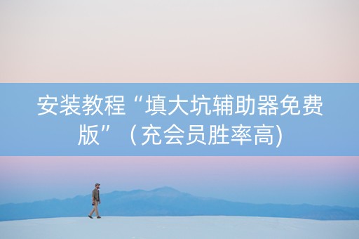 安装教程“填大坑辅助器免费版”（充会员胜率高)