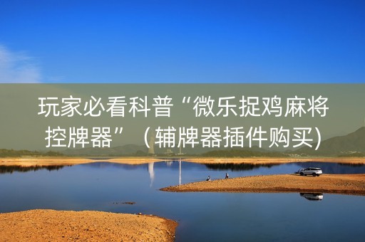 玩家必看科普“微乐捉鸡麻将控牌器”（辅牌器插件购买)