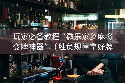 玩家必备教程“微乐家乡麻将变牌神器”（胜负规律拿好牌)