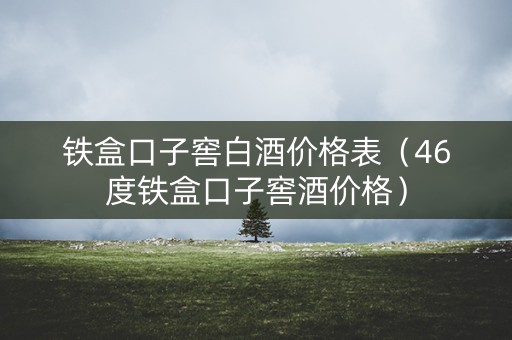 铁盒口子窖白酒价格表（46度铁盒口子窖酒价格）