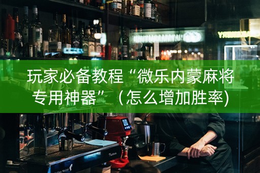 玩家必备教程“微乐内蒙麻将专用神器”（怎么增加胜率)