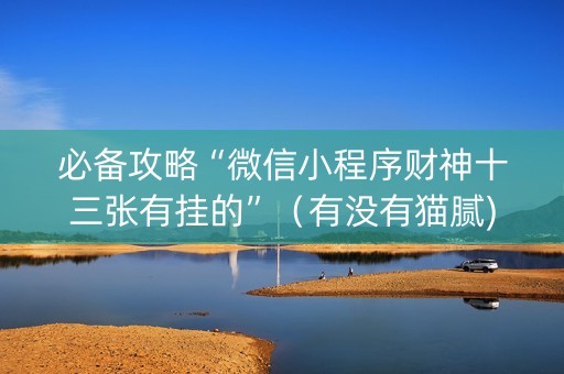 必备攻略“微信小程序财神十三张有挂的”（有没有猫腻)