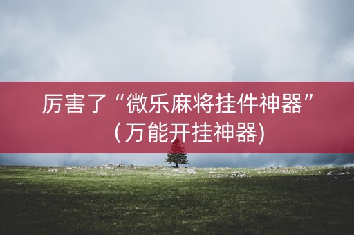 厉害了“微乐麻将挂件神器”（万能开挂神器)