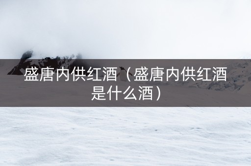 盛唐内供红酒（盛唐内供红酒是什么酒）