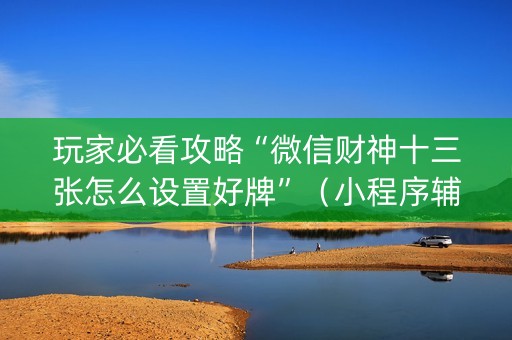 玩家必看攻略“微信财神十三张怎么设置好牌”（小程序辅助软件)