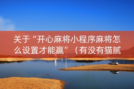 关于“开心麻将小程序麻将怎么设置才能赢”（有没有猫腻)