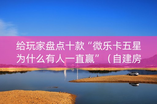 给玩家盘点十款“微乐卡五星为什么有人一直赢”（自建房怎么拿好牌)