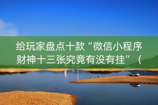 给玩家盘点十款“微信小程序财神十三张究竟有没有挂”（通用挂软件多少钱)