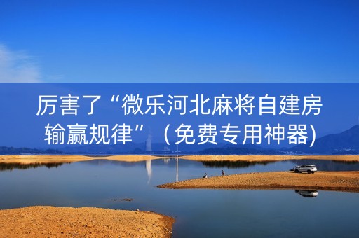 厉害了“微乐河北麻将自建房输赢规律”（免费专用神器)