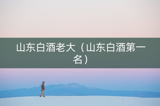 山东白酒老大（山东白酒第一名）