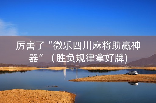 厉害了“微乐四川麻将助赢神器”（胜负规律拿好牌)
