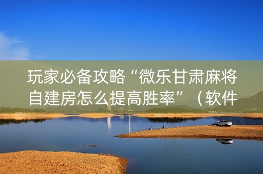 玩家必备攻略“微乐甘肃麻将自建房怎么提高胜率”（软件出售)