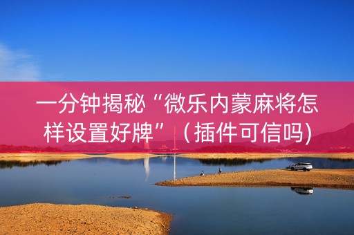 一分钟揭秘“微乐内蒙麻将怎样设置好牌”（插件可信吗)