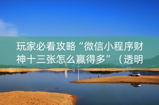 玩家必看攻略“微信小程序财神十三张怎么赢得多”（透明器教程)
