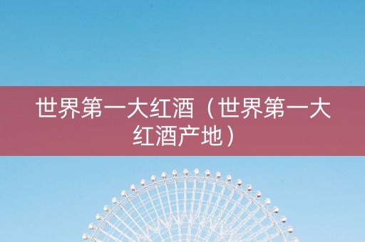 世界第一大红酒（世界第一大红酒产地）