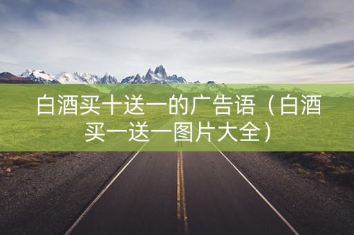 白酒买十送一的广告语（白酒买一送一图片大全）