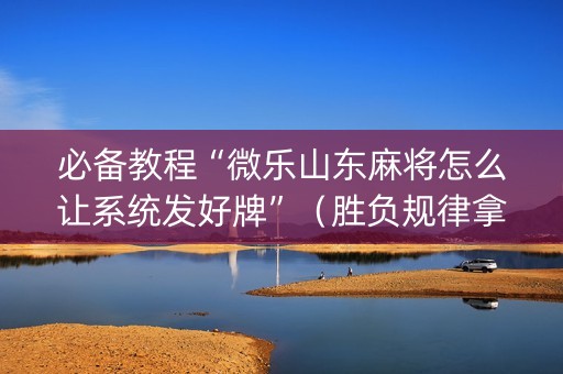 必备教程“微乐山东麻将怎么让系统发好牌”（胜负规律拿好牌)