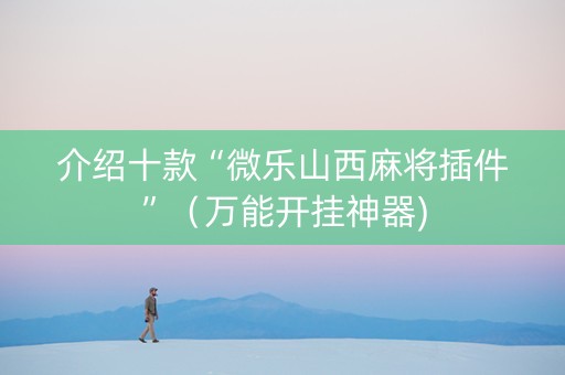 介绍十款“微乐山西麻将插件”（万能开挂神器)