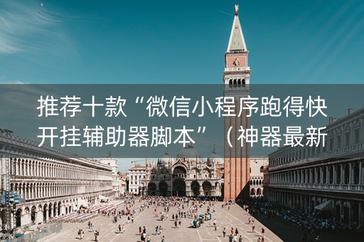 推荐十款“微信小程序跑得快开挂辅助器脚本”（神器最新免费)