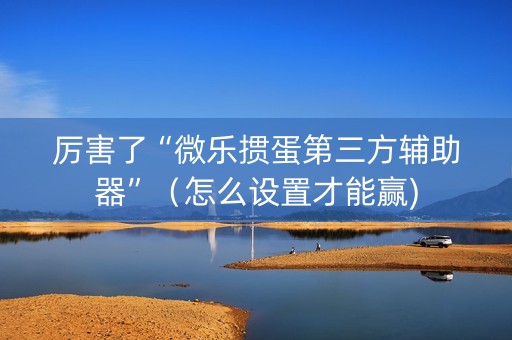 厉害了“微乐掼蛋第三方辅助器”（怎么设置才能赢)