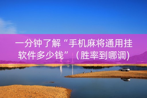 一分钟了解“手机麻将通用挂软件多少钱”（胜率到哪调)