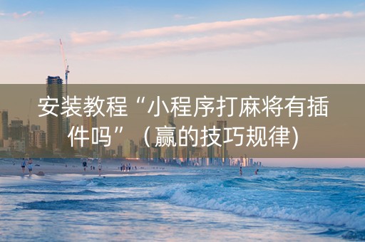安装教程“小程序打麻将有插件吗”（赢的技巧规律)