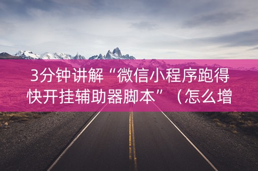 3分钟讲解“微信小程序跑得快开挂辅助器脚本”（怎么增加胜率)