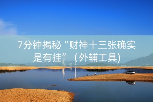 7分钟揭秘“财神十三张确实是有挂”（外辅工具)