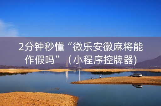 2分钟秒懂“微乐安徽麻将能作假吗”（小程序控牌器)