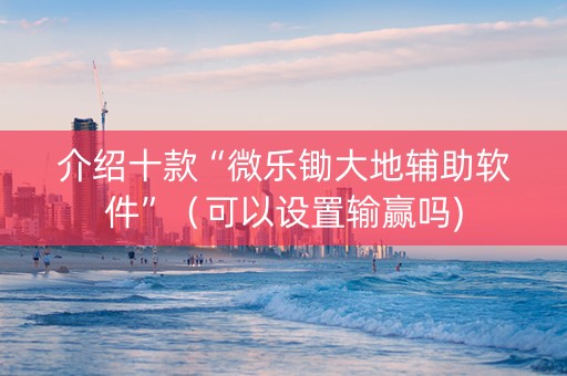 介绍十款“微乐锄大地辅助软件”（可以设置输赢吗)