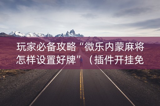 玩家必备攻略“微乐内蒙麻将怎样设置好牌”（插件开挂免费AI)