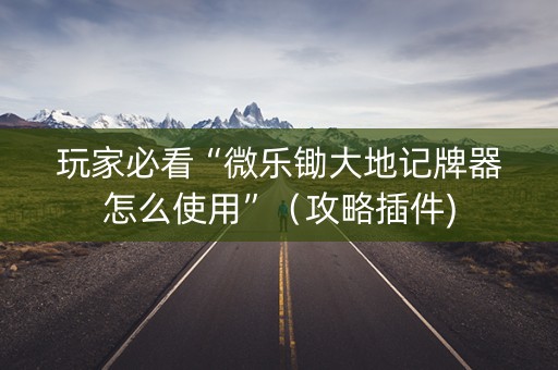 玩家必看“微乐锄大地记牌器怎么使用”（攻略插件)