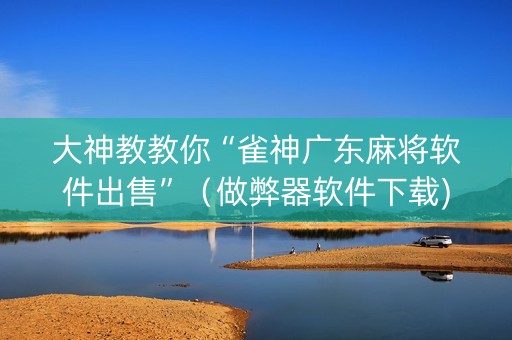 大神教教你“雀神广东麻将软件出售”（做弊器软件下载)