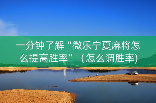 一分钟了解“微乐宁夏麻将怎么提高胜率”（怎么调胜率)