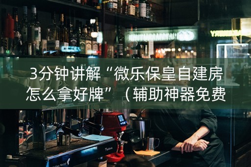 3分钟讲解“微乐保皇自建房怎么拿好牌”（辅助神器免费)