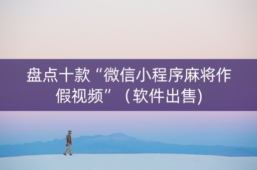 盘点十款“微信小程序麻将作假视频”（软件出售)