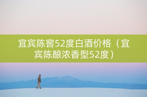 宜宾陈窖52度白酒价格（宜宾陈酿浓香型52度）