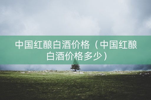 中国红酿白酒价格（中国红酿白酒价格多少）